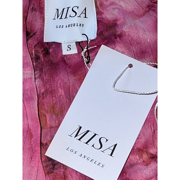 Misa Los Angeles Sastra Dress, Abstract Fire Florals, Size S, NWT - Picture 8 of 8